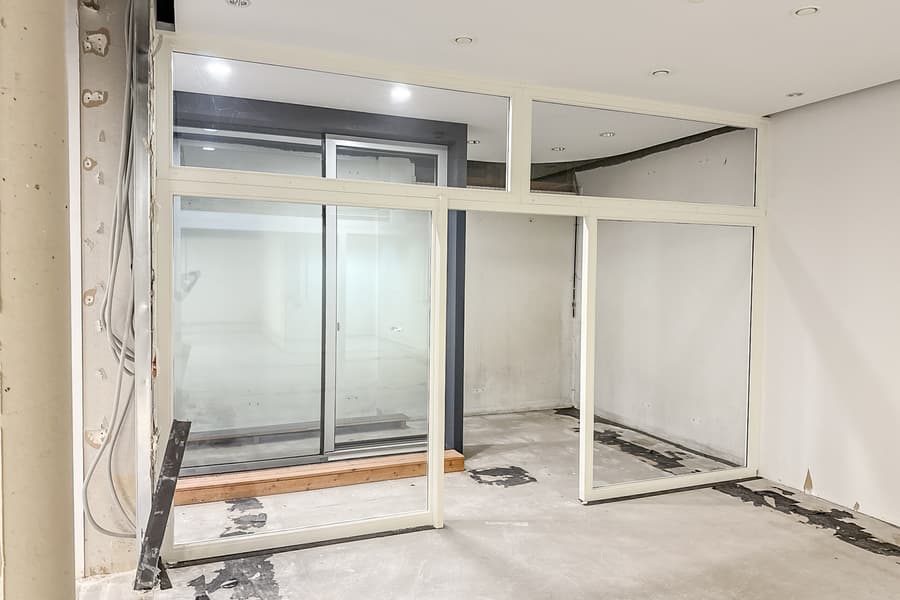 Glas Raumteiler